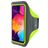 Mobiparts Comfort Fit Handyhalterung Joggen Samsung Galaxy A50 Sporthülle Neopren Sportarmband - Neon Green