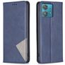 Mobigear Rhombus Slim Motorola Edge 40 Neo Hülle Klapphülle - Blau
