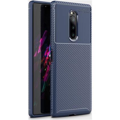 Mobigear Racing Sony Xperia XZ4 Hülle Flexibles TPU Backcover - Blau