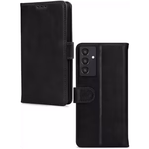 Mobilize Wallet Samsung Galaxy A35 Hülle Echtes Leder Klapphülle Geldbörse - Schwarz