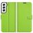 Mobigear Classic Samsung Galaxy S22 Hülle Klapphülle Geldbörse - Grün