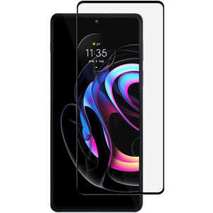 Mobigear Premium Motorola Edge 20 Pro Panzerglas Gehärtetes Glas Displayschutz - Hüllenfreundlich - Schwarz