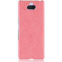 Mobigear Croco Sony Xperia 10 Plus Hülle Hardcase Backcover - Pink