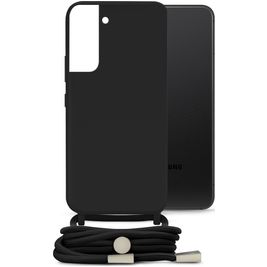 Mobilize Lanyard Gelly Samsung Galaxy S22 Flexibles TPU Handykette - Schwarz