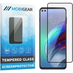 Mobigear Premium Motorola Moto G100 Panzerglas Displayschutz - Hüllenfreundlich - Schwarz