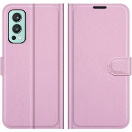Mobigear Classic OnePlus Nord 2 Hülle Klapphülle Geldbörse - Pink
