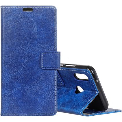 Mobigear Basic Xiaomi Mi 8 SE Hülle Klapphülle Geldbörse - Blau
