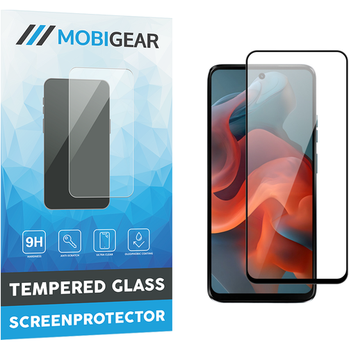 Mobigear Premium Motorola Moto G34 Panzerglas Displayschutz - Hüllenfreundlich - Schwarz