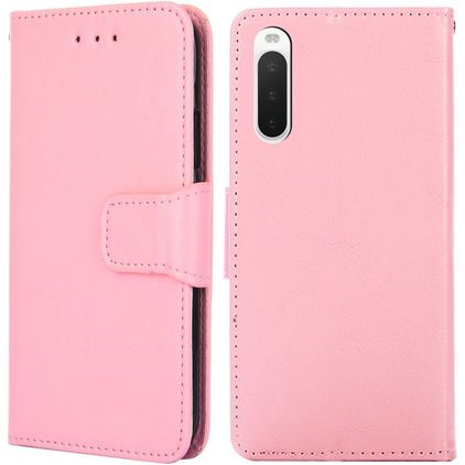 Mobigear Wallet Sony Xperia 10 IV Hülle Klapphülle Geldbörse - Pink