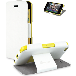 Muvit iFlip Folio iPhone 5C Hülle Klapphülle - Weiß