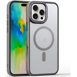 Mobigear Shockproof iPhone 16 Pro Max MagSafe Hülle Hardcase Backcover - Grau