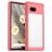 Mobigear Crystal Google Pixel 7a Hülle Hardcase Backcover - Transparent / Rot