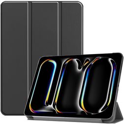 Mobigear Tri-Fold iPad Pro 11 Zoll (2024) Hülle Klapphülle - Schwarz