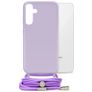 Mobilize Lanyard Gelly Samsung Galaxy S24 Plus Flexibles TPU Handykette - Pastel Purple