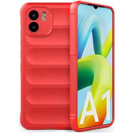 Mobigear Bumpy Xiaomi Redmi A1 4G Hülle Flexibles TPU Backcover - Rot