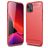 Mobigear Brushed Slim iPhone 13 Hülle Flexibles TPU Backcover - Rot