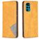 Mobigear Rhombus Slim Motorola Moto G200 5G Hülle Klapphülle - Cognac
