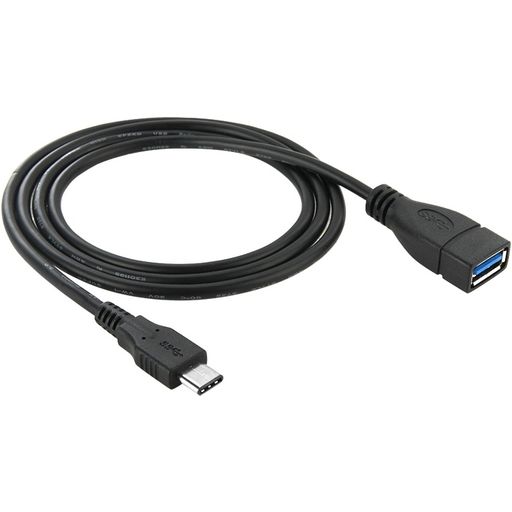 Mobigear USB-A auf USB-C Kabel 1 Meter - Schwarz