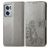 Mobigear Clover OnePlus Nord CE 2 Hülle Klapphülle Geldbörse - Grau