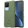 Mobigear Rugged Shield POCO F4 Hülle Flexibles TPU Backcover Stoßfest - Grün