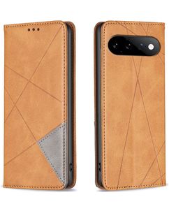 Mobigear Rhombus Slim Google Pixel 11 Hülle Klapphülle - Cognac