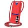 Mobigear Lanyard Card Samsung Galaxy S26 Silikon Handykette mit Kartenhalter - Rot