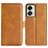 Mobigear Slim Magnet OnePlus Nord 2T 5G Hülle Klapphülle Geldbörse - Cognac