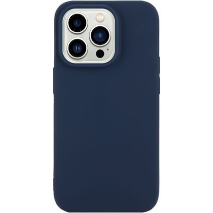 Mobigear Colors iPhone 14 Pro Hülle Flexibles TPU Backcover - Marineblau