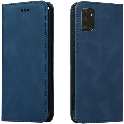 Mobigear Retro Slim Samsung Galaxy S20 Plus Klapphülle Portemonnaie - Blau