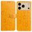 Mobigear Flowers iPhone 17 Pro Hülle Klapphülle Geldbörse - Gelb