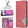 Mobigear Rhombus Slim Samsung Galaxy A33 Hülle Klapphülle - Rot