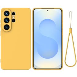 Mobigear Rubber Touch Samsung Galaxy S26 Ultra Silikon Hülle Backcover - Gelb
