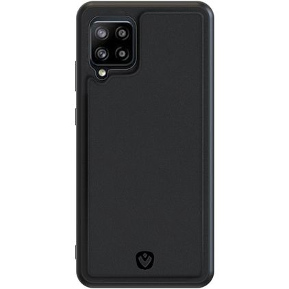 Valenta Snap Samsung Galaxy A42 Hülle Echtes Leder Backcover - Schwarz