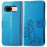 Mobigear Clover Google Pixel 8a Klapphülle Portemonnaie - Blau
