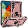 Mobigear Armor Ring Samsung Galaxy A24 Hülle Hardcase Backcover Stoßfest mit Ringhalter - Roségold