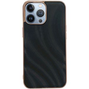 Mobigear Wavy iPhone 14 Pro Hülle Hardcase Backcover - Schwarz