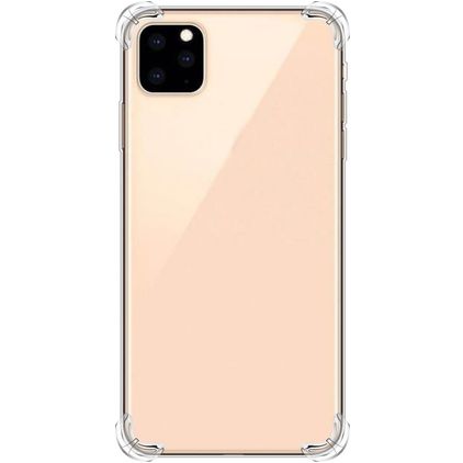 Mobigear Cushion Durchsichtig iPhone 12 Hülle Flexibles TPU Backcover Stoßfest - Transparent