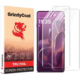 GrizzlyCoat Motorola Edge 60 Pro Displayschutz Schutzfolie - Hüllenfreundlich (2er Pack)