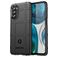 Mobigear Rugged Shield Motorola Moto G82 Hülle Flexibles TPU Backcover Stoßfest - Schwarz