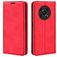 Mobigear Retro Slim HONOR Magic 4 Lite Hülle Klapphülle Geldbörse - Rot