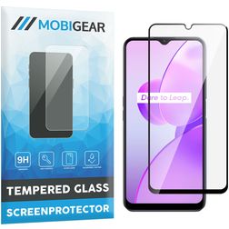 Mobigear Premium Realme C31 Panzerglas Displayschutz - Hüllenfreundlich - Schwarz