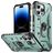 Mobigear Armor Ring iPhone 14 Pro Max Hardcase Backcover Shockproof mit Ringhalter - Grün