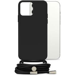 Mobilize Lanyard Gelly iPhone 13 Pro Max Flexibles TPU Handykette - Schwarz