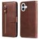 Mobigear Zipper iPhone 17 Klapphülle Portemonnaie - Braun