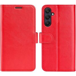 Mobigear Classic Samsung Galaxy A26 Hülle Klapphülle Geldbörse - Rot