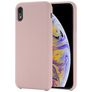 Mobigear Rubber Touch iPhone XR Silikon Hülle Backcover - Roségold