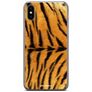 Mobigear Design iPhone XS Max Hülle Flexibles TPU Backcover - Tiger