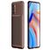 Mobigear Racing OPPO Reno 4 Hülle Flexibles TPU Backcover - Braun