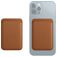 Mobigear Wallet Kartenetui - 3 Karten - MagSafe Kompatibel - Braun