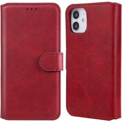 Mobigear Wallet iPhone 12 Mini Klapphülle Portemonnaie - Rot